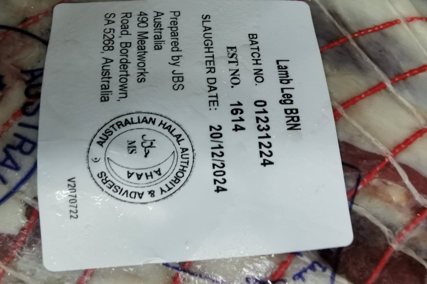 Boneless Lamb Leg (Netted)